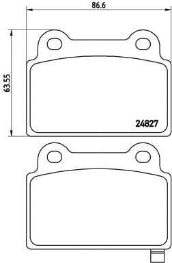 Brake Pad Set, disc brake PRIME LINE P54052