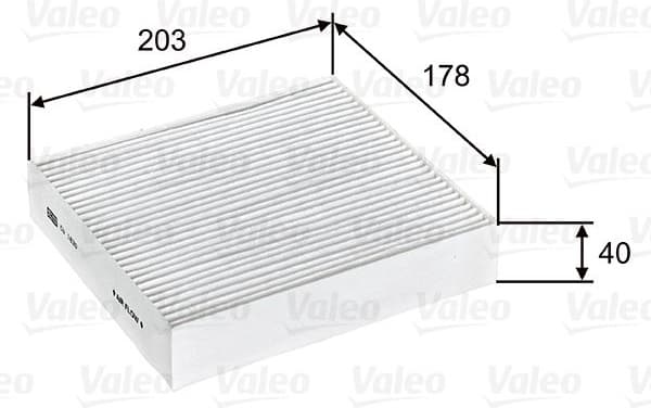 Filter, cabin air VALEO ESSENTIAL 715603