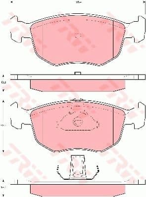 Brake Pad Set, disc brake GDB1618