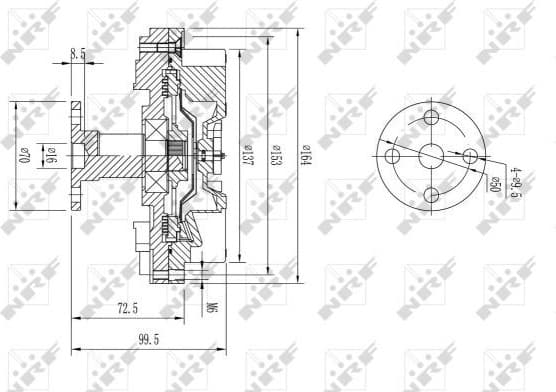 Clutch, radiator fan 49597 - image 2