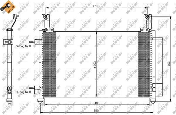 Condenser, air conditioning EASY FIT 35796 - image 2