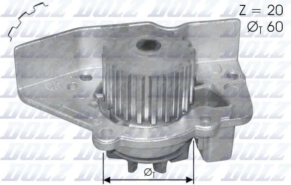 Water pump cooling system N-406