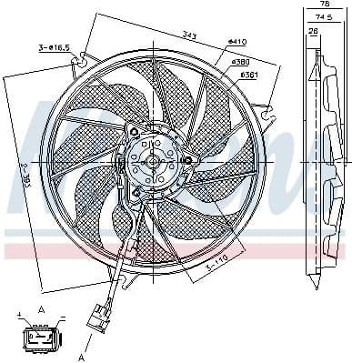 Fan, engine cooling 85787 - image 2