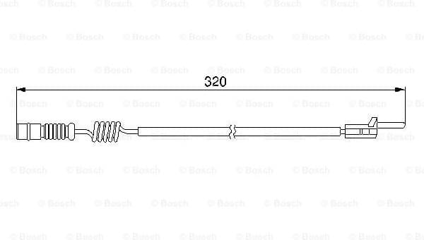 Warning Contact, brake pad wear 1987474964 - image 2