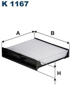 Filter, cabin air K1167
