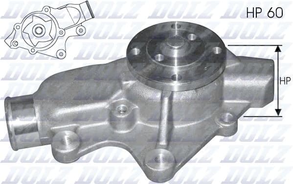 Water Pump, engine cooling J202