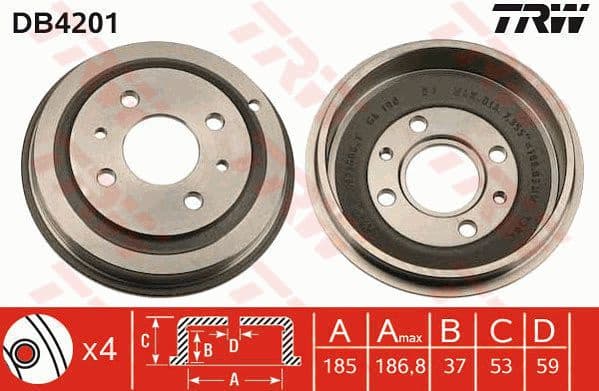 Brake Drum DB4201