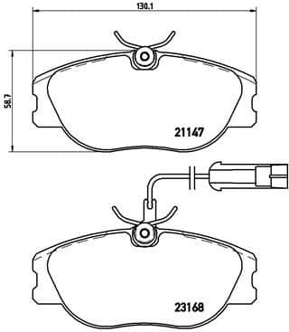 Brake Pad Set, disc brake PRIME LINE P23066