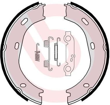 Brake Shoe Set, parking brake ESSENTIAL LINE S50501