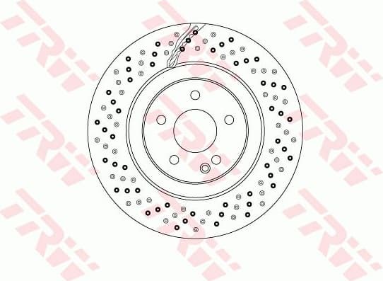Brake Disc TRW SINGLE DF6741S - image 2
