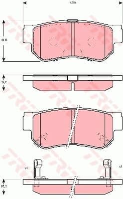 Brake Pad Set, disc brake GDB3298