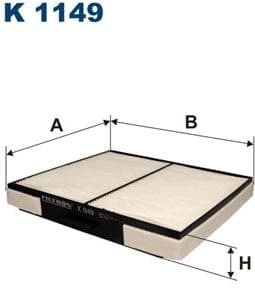 Filter, cabin air K1149