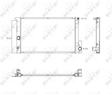 Radiator, engine cooling 53763