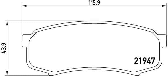 Brake Pad Set, disc brake PRIME LINE P83024