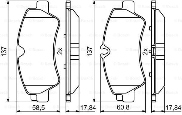 Brake Pad Set, disc brake 0986494796 - image 7