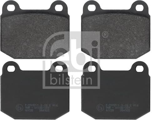 Brake Pad Set, disc brake 116159