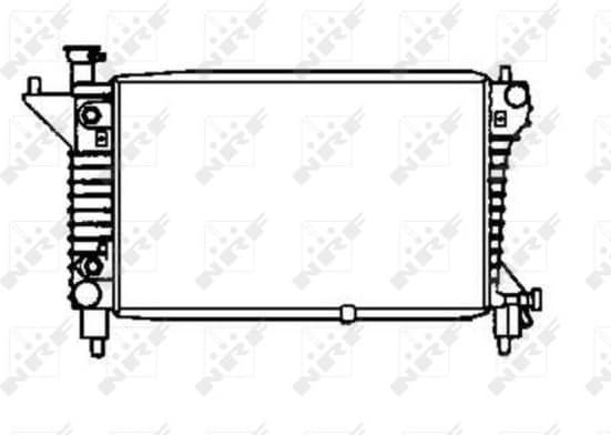 Radiator, engine cooling 50254