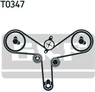 Water Pump & Timing Belt Kit VKMC 95981 - image 2