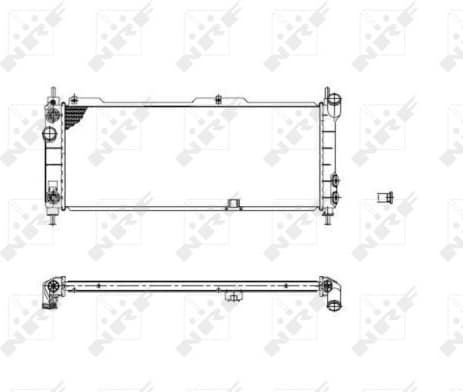 Radiator, engine cooling 53631