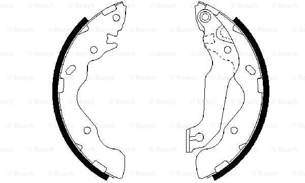 Brake Shoe Set 0986487673 - image 2
