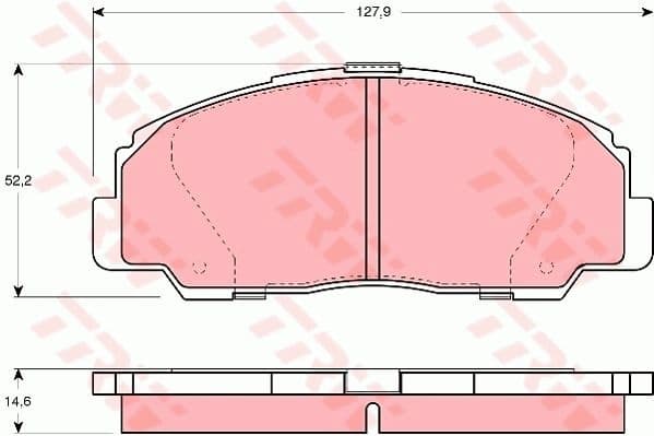 Brake Pad Set, disc brake GDB1135