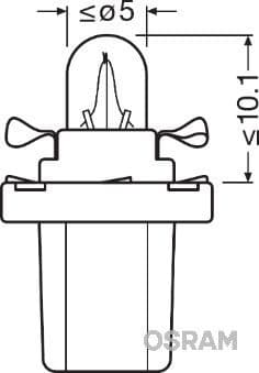Bulb, interior light ORIGINAL 2721MF - image 2