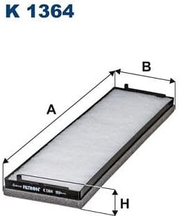 Filter, cabin air K1364