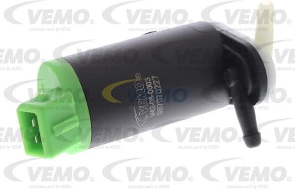 Washer Fluid Pump, window cleaning Green Mobility Parts V42-08-0003