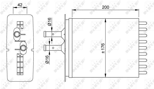 Heat Exchanger, interior heating 53205