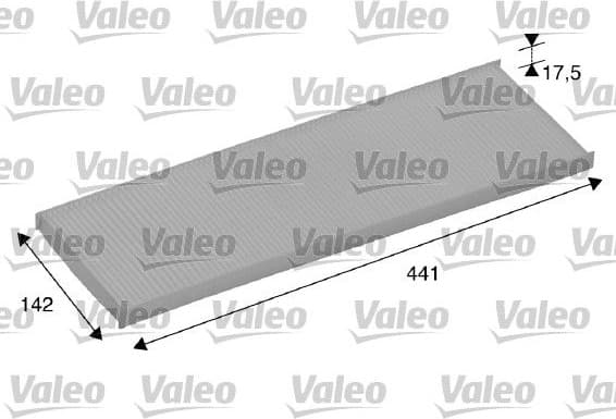 Filter, cabin air VALEO ESSENTIAL 698858