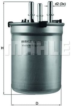 Filter diesel fuel KL838 - image 2