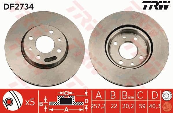 Brake Disc DF2734