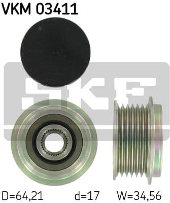 Alternator Freewheel Clutch VKM 03411