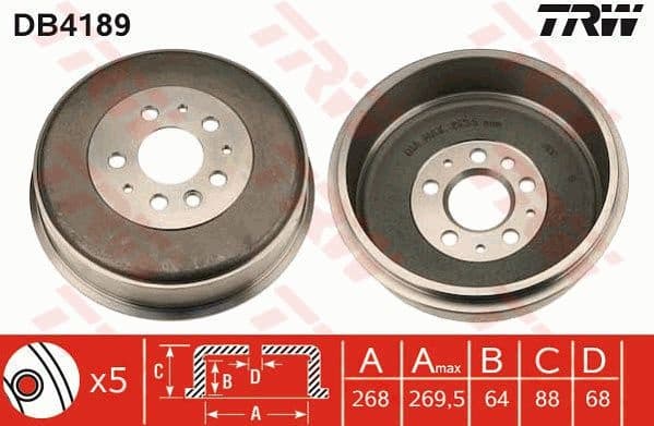 Brake Drum DB4189