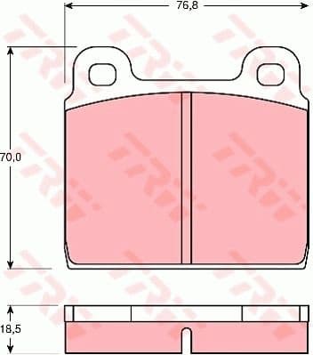 Brake Pad Set, disc brake GDB407