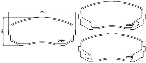 Brake Pad Set, disc brake PRIME LINE P54043