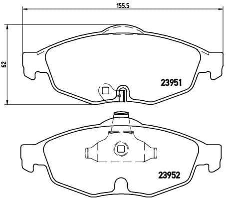 Brake Pad Set, disc brake PRIME LINE P11016