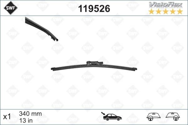 Wiper Blade DAS ORIGINAL REAR 119526