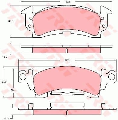 Brake Pad Set, disc brake GDB742