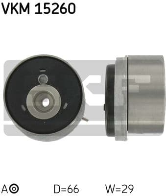 Tensioner Pulley, timing belt VKM 15260