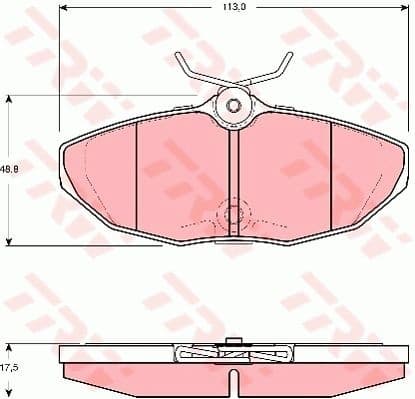 Brake Pad Set, disc brake GDB1511