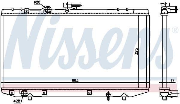 Radiator, engine cooling 64843