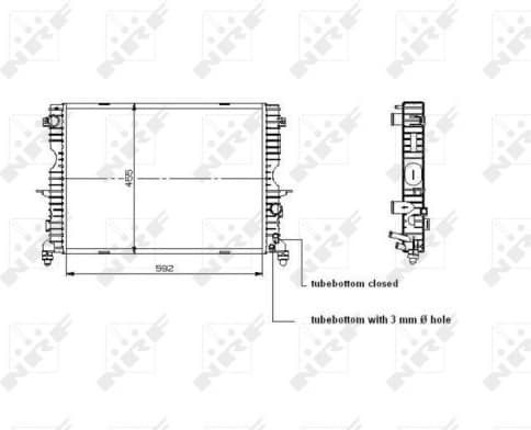 Radiator, engine cooling EASY FIT 509729