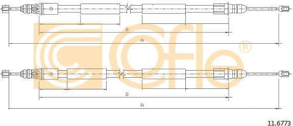 Cable Pull, parking brake 11.6773