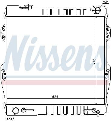 Radiator, engine cooling 64847