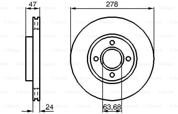 Brake Disc 0986478427