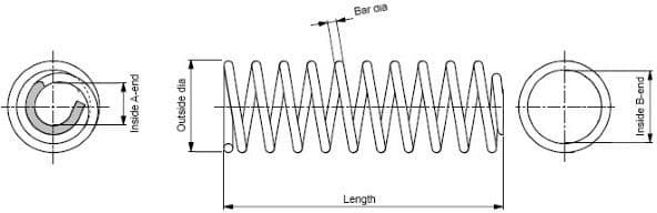 Suspension Spring MONROE SPRINGS SP3893 - image 2