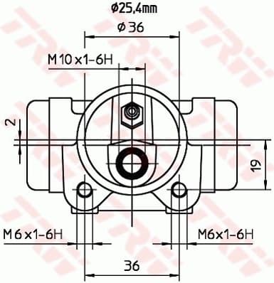 Wheel Brake Cylinder BWL204 - image 2