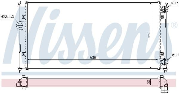 Radiator, engine cooling ** FIRST FIT ** 651931