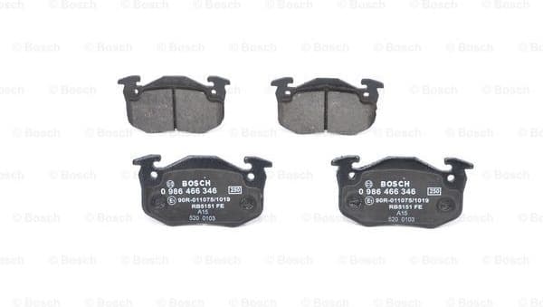Brake Pad Set, disc brake 0986466346
